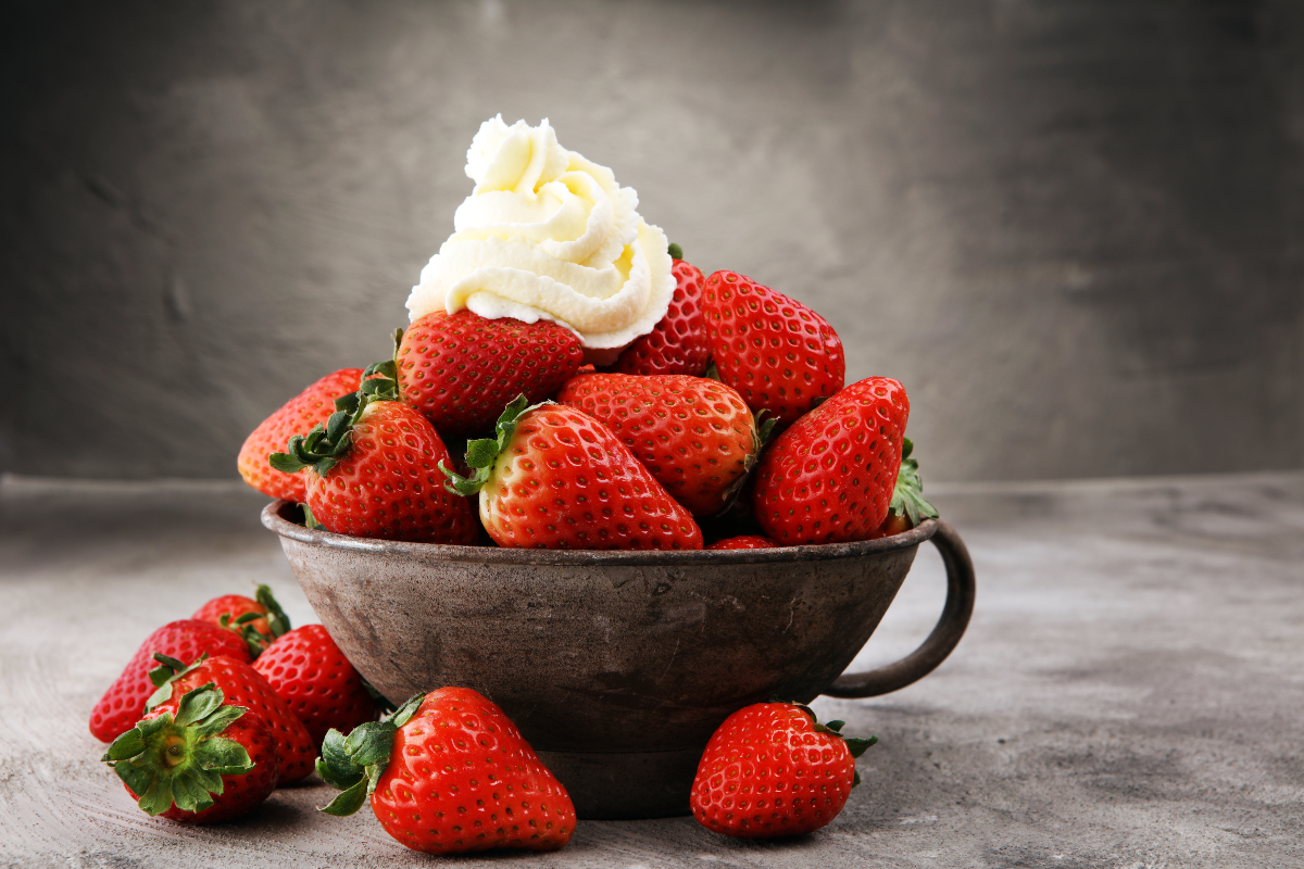 June - Wimbledon Themed Strawberries & Cream