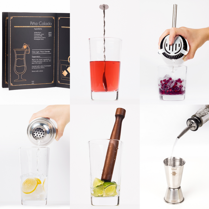 Rusty Barrel Cocktail Shaker Set - Barrel-0000