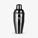A polished stainless steel cocktail shaker with a matching lid, featuring the 'BENNY BARCLAY' brand logo on the front, set against a clean light gray background.