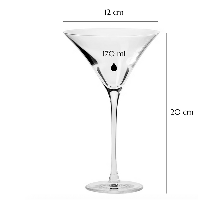 Krosno x Rusty Barrel Martini Glasses