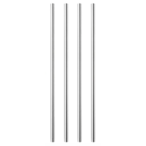 Rusty Barrel - Long Metal Straws - 4 Pack